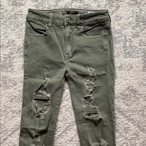 American Eagle Super Stretch Ripped Jeans